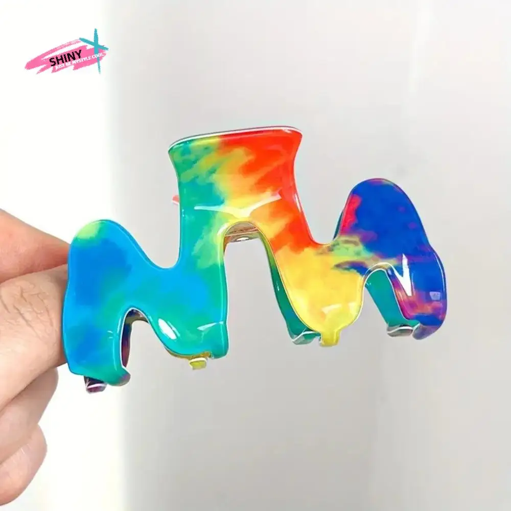 Acrylic M Shape Hair Claw Korean Style Hair Accessories Rainbow Wave Crab Clip Headwear Shark Clip Women Hair Claw Washing Face
Acrylic M Shape Hair Claw Korean Style Hair Accessories Rainbow Wave Crab Clip Headwear Shark Clip Women Hair Claw Washing Face