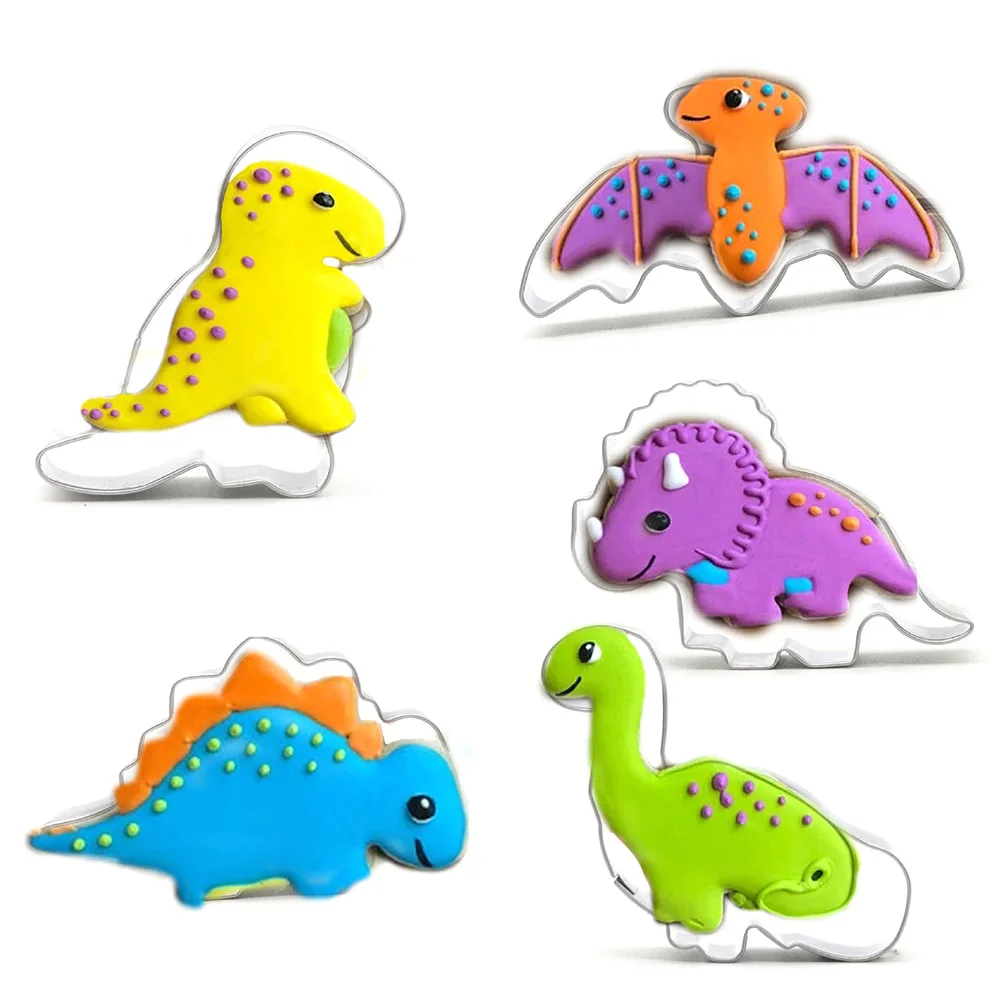 5pcs Dinosaur Cookie Molds Set Biscuit Mold for Baking Stainless Steel Tool Cake Decor Kids Party Gifts
5pcs Dinosaur Cookie Molds Set Biscuit Mold for Baking Stainless Steel Tool Cake Decor Kids Party Gifts
