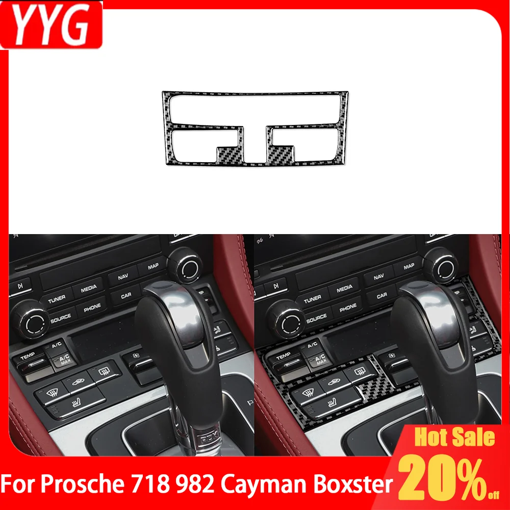 Автомобильные аксессуары из углеродного волокна, консоль управления переменным током, внутренняя крышка, модифицированная наклейка для Porsche 718 982 Cayman Boxster
Автомобильные аксессуары из углеродного волокна, консоль управления переменным током, внутренняя крышка, модифицированная наклейка для Porsche 718 982 Cayman Boxster
