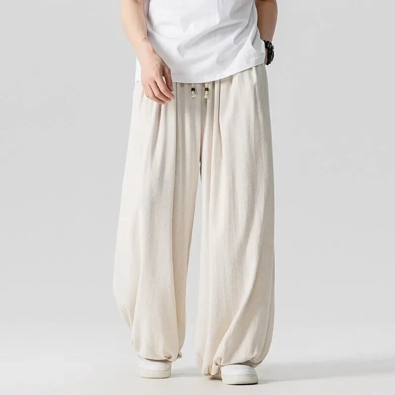 Hot sales Wide Leg Pants Men's Streetwear Japanese Styles Samurai Haori Pants Men's Casual Cotton Linen Loose kimono Harun Pants
Hot sales Wide Leg Pants Men's Streetwear Japanese Styles Samurai Haori Pants Men's Casual Cotton Linen Loose kimono Harun Pants