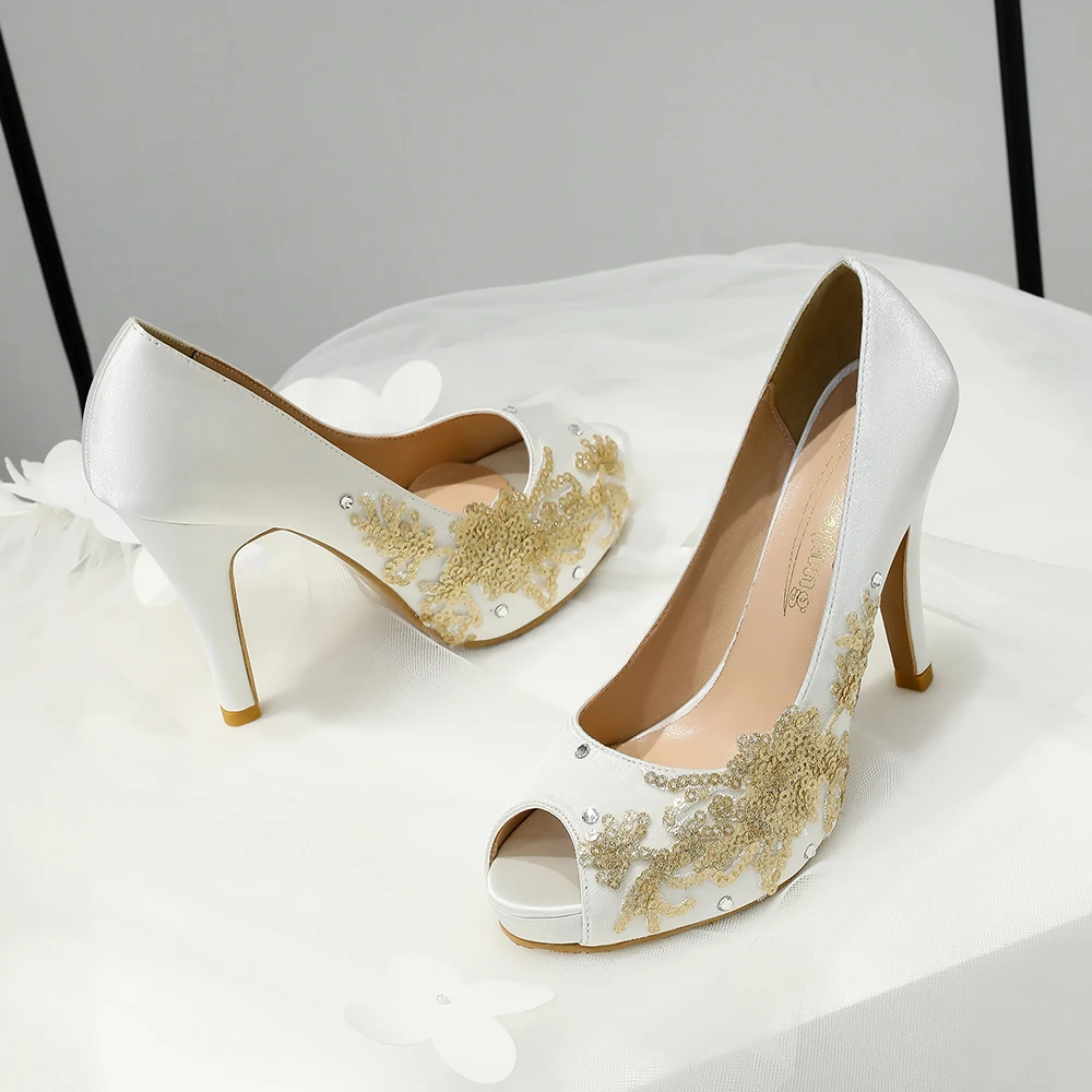 Spring/Autumn Women Wedding Shoes Open Toe Bridal Shoes For Women Luxury High Heel Pumps Fish Toe Shallow Platform Shoes
Spring/Autumn Women Wedding Shoes Open Toe Bridal Shoes For Women Luxury High Heel Pumps Fish Toe Shallow Platform Shoes