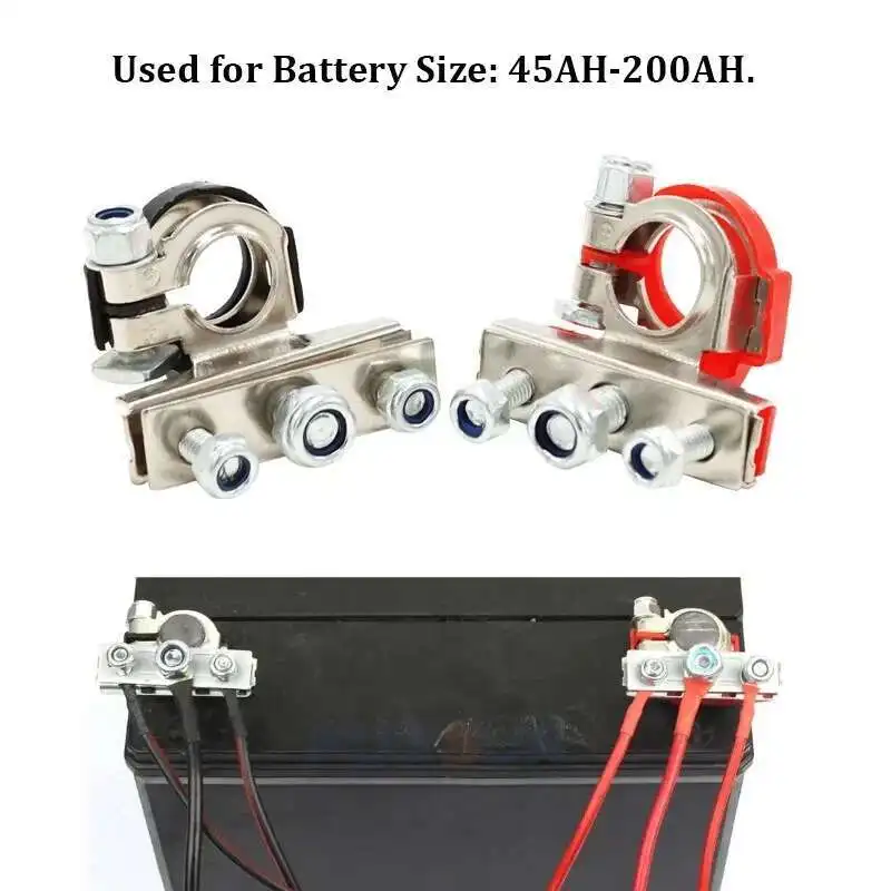 1 Pair Packing Tin Copper Car Power Terminal With Strong Conductivity Battery Connector
1 Pair Packing Tin Copper Car Power Terminal With Strong Conductivity Battery Connector