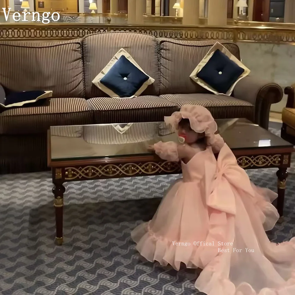 Verngo Princess Tulle Girl Flowers Dress A Line Bow Ball Gown Birthday Party Dresses Elegant Short Kid Prom Gown Customized
Verngo Princess Tulle Girl Flowers Dress A Line Bow Ball Gown Birthday Party Dresses Elegant Short Kid Prom Gown Customized