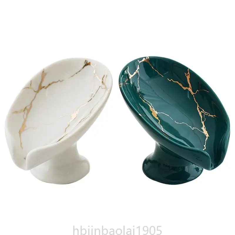 E74E Ceramic Soap Holder Bathroom Shower Dish Plates Storage Box With Drain Leaf Shape Soap Dishes for Kitchen Bathroom
E74E Ceramic Soap Holder Bathroom Shower Dish Plates Storage Box With Drain Leaf Shape Soap Dishes for Kitchen Bathroom