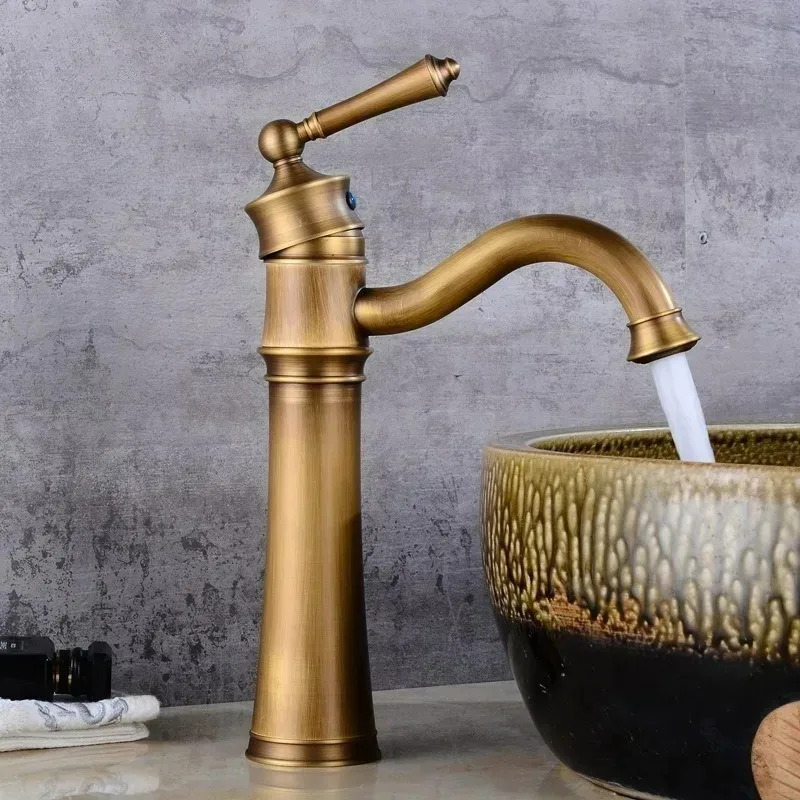 Antique Brass Sink Faucet Basin Hot Cold Water Bath Mixer Water Tap Vintage Deck Single Handle Bathroom Water Tap
Antique Brass Sink Faucet Basin Hot Cold Water Bath Mixer Water Tap Vintage Deck Single Handle Bathroom Water Tap