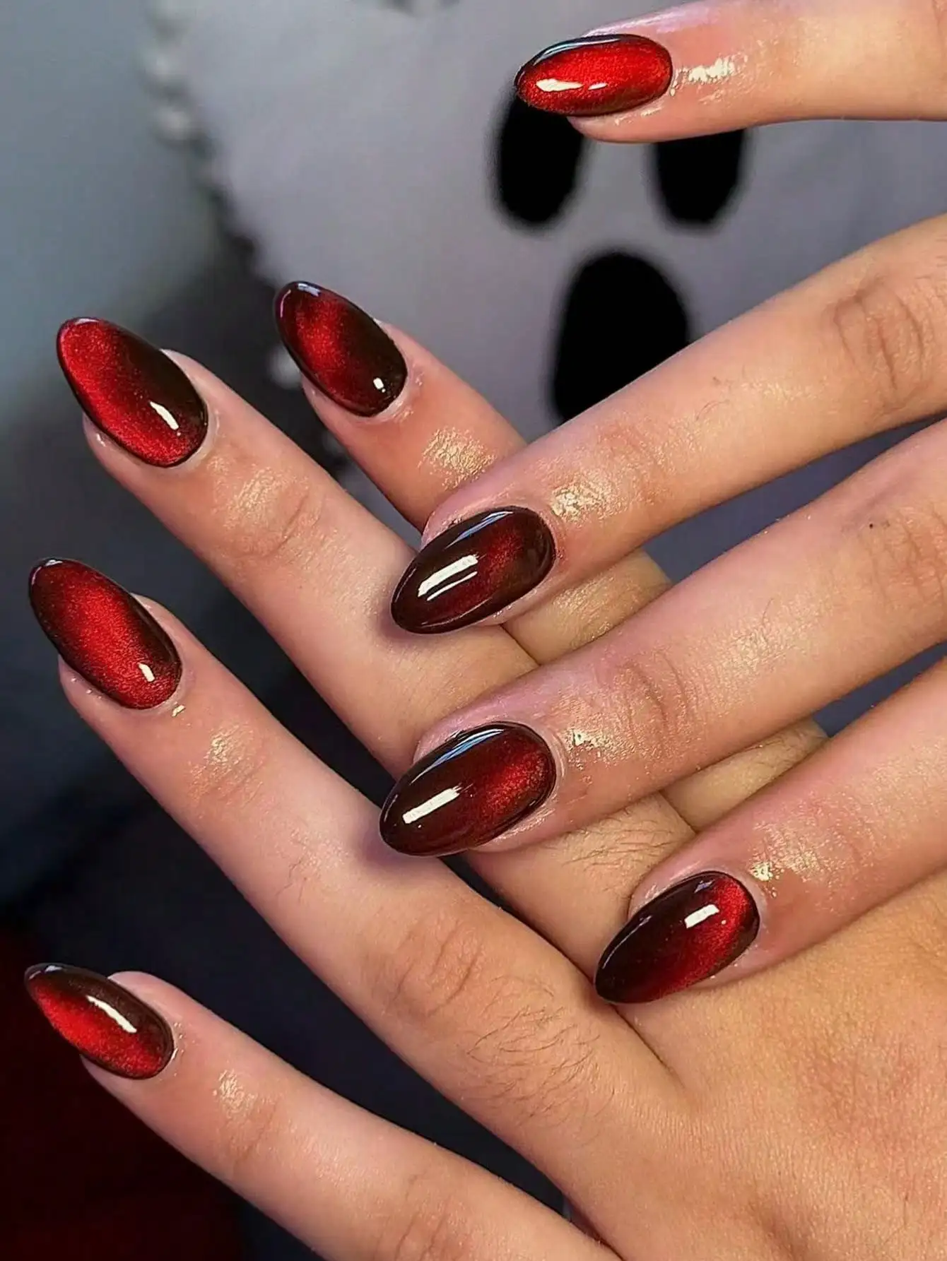 288pcs (12 Mixed) Y2K Short Oval Glossy Nail Stickers, Red & Purple Crystal Cat Eye Acrylic Material, Short Design, Perfect Fit
288pcs (12 Mixed) Y2K Short Oval Glossy Nail Stickers, Red & Purple Crystal Cat Eye Acrylic Material, Short Design, Perfect Fit