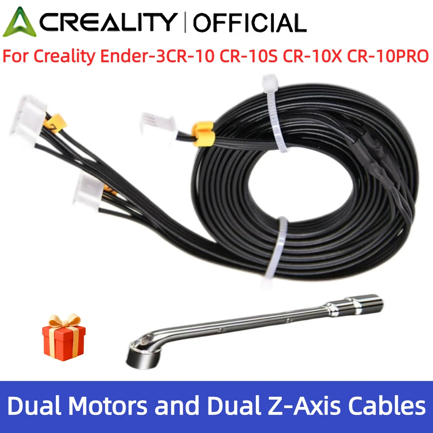 For Creality Ender-3 CR-10 Series 3D Printer Accessories for Ender-3: Dual Z-Axis Stepper Motor Cables, 1.5 Meters Long
For Creality Ender-3 CR-10 Series 3D Printer Accessories for Ender-3: Dual Z-Axis Stepper Motor Cables, 1.5 Meters Long