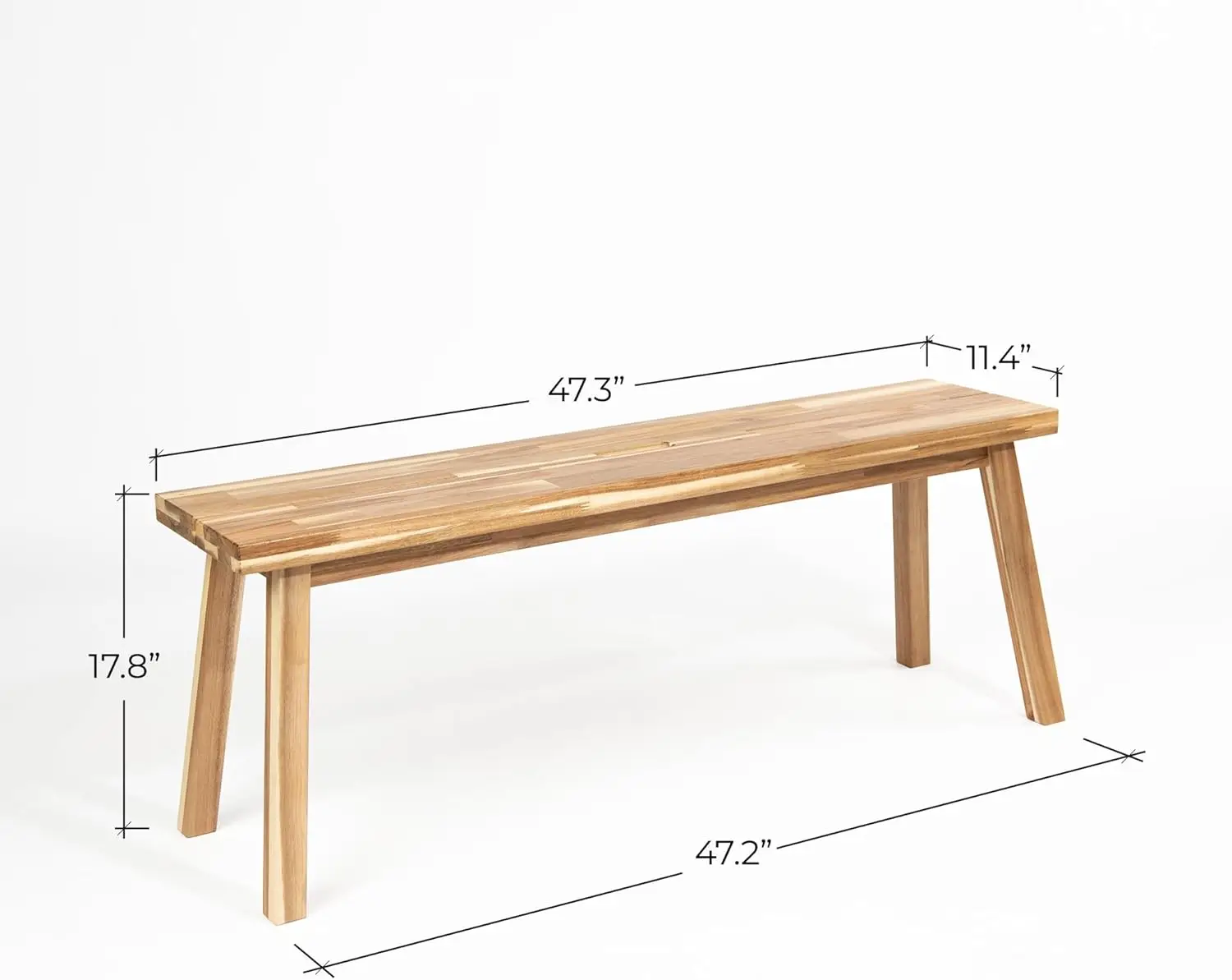 Bench 100% Solid Acacia Wood, Backless, Wax Galvanized Finish, Easy Assembly, End Table Wooden Bench Furniture For Plant, 
Bench 100% Solid Acacia Wood, Backless, Wax Galvanized Finish, Easy Assembly, End Table Wooden Bench Furniture For Plant,