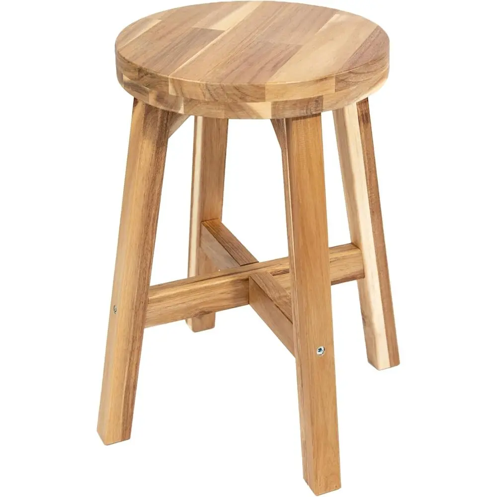 Acacia Wood Round Stool, 18 High, 11 Diameter, Easy Assembly, Natural Wax Finish, Versatile for Home Decor
Acacia Wood Round Stool, 18 High, 11 Diameter, Easy Assembly, Natural Wax Finish, Versatile for Home Decor