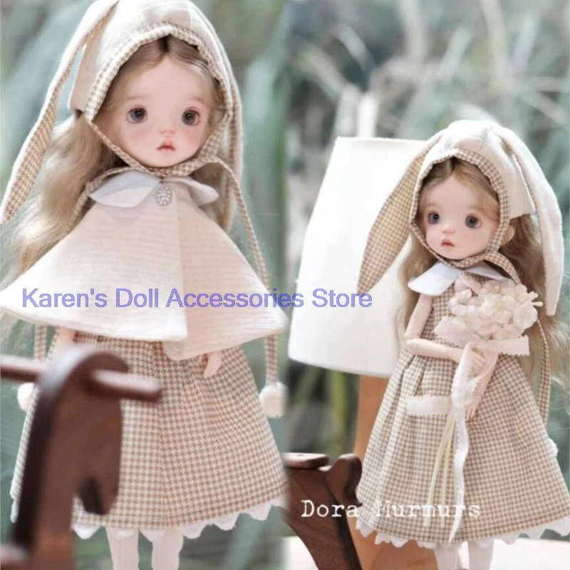 3 шт. очаровательных комплектов в светском стиле: шапка-кролик Landoudou/платье в клетку/шенилловый плащ (подходит для Lulu, ymy24, Ob22, 24, 26, Zone, Jenny)
3 шт. очаровательных комплектов в светском стиле: шапка-кролик Landoudou/платье в клетку/шенилловый плащ (подходит для Lulu, ymy24, Ob22, 24, 26, Zone, Jenny)