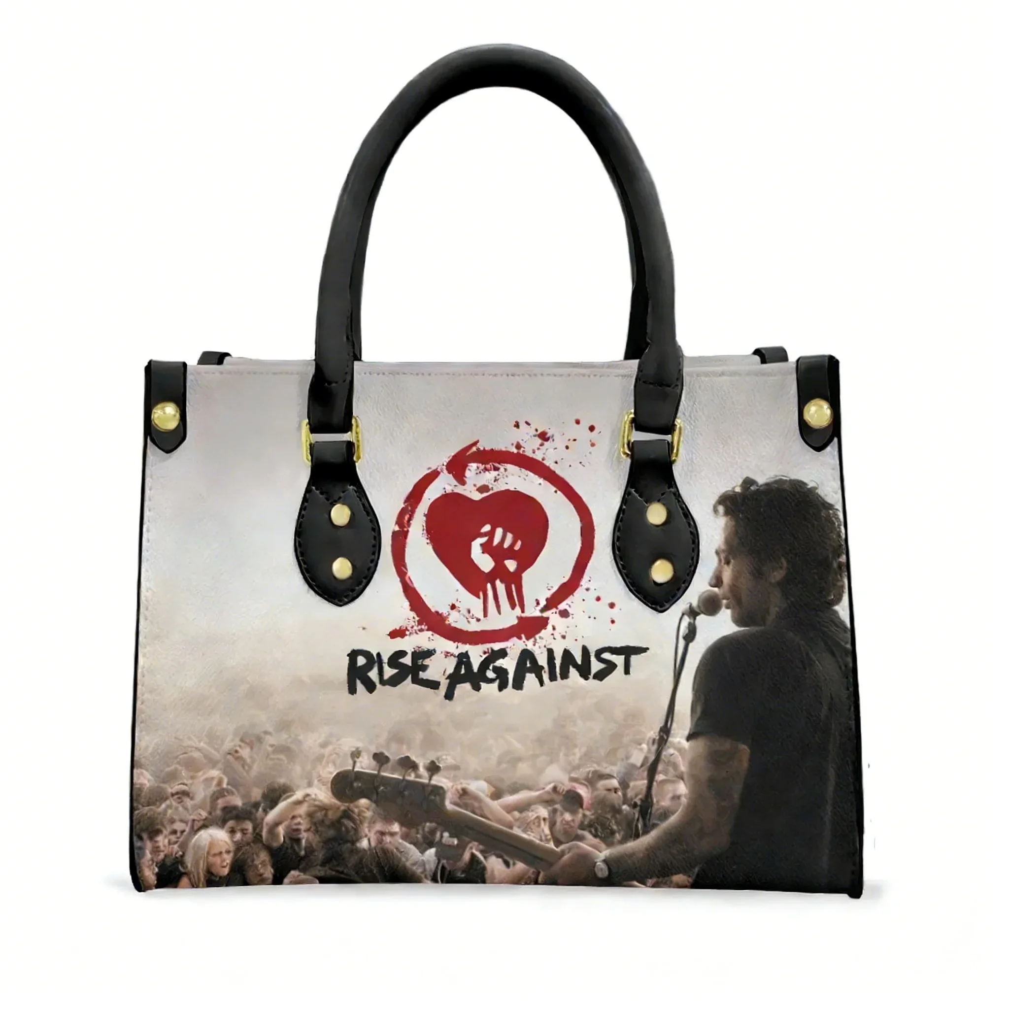 Rise Against Rock band Tote Bag Purse Womens Mens Personalized Text Image PU Leather Handbag Business Shopping Gift Bags
Rise Against Rock band Tote Bag Purse Womens Mens Personalized Text Image PU Leather Handbag Business Shopping Gift Bags
