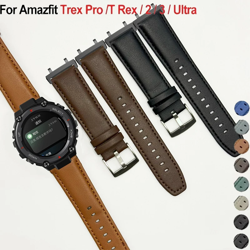 Кожаный браслет для Amazfit T-rex 2 3 Ultra для Huami Amazfit Trex Pro TRex, ремешок для часов, умные часы, спортивный ремешок, аксессуары
Кожаный браслет для Amazfit T-rex 2 3 Ultra для Huami Amazfit Trex Pro TRex, ремешок для часов, умные часы, спортивный ремешок, аксессуары