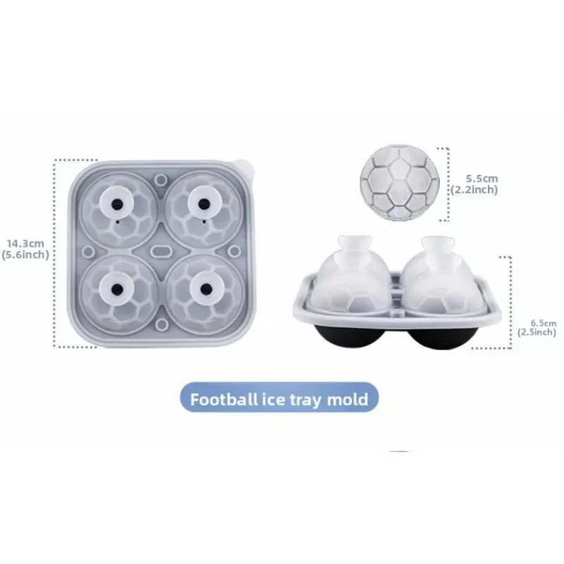 Food-grade silicone round ice tray for making football-shaped ice, a must-have for summer
Food-grade silicone round ice tray for making football-shaped ice, a must-have for summer