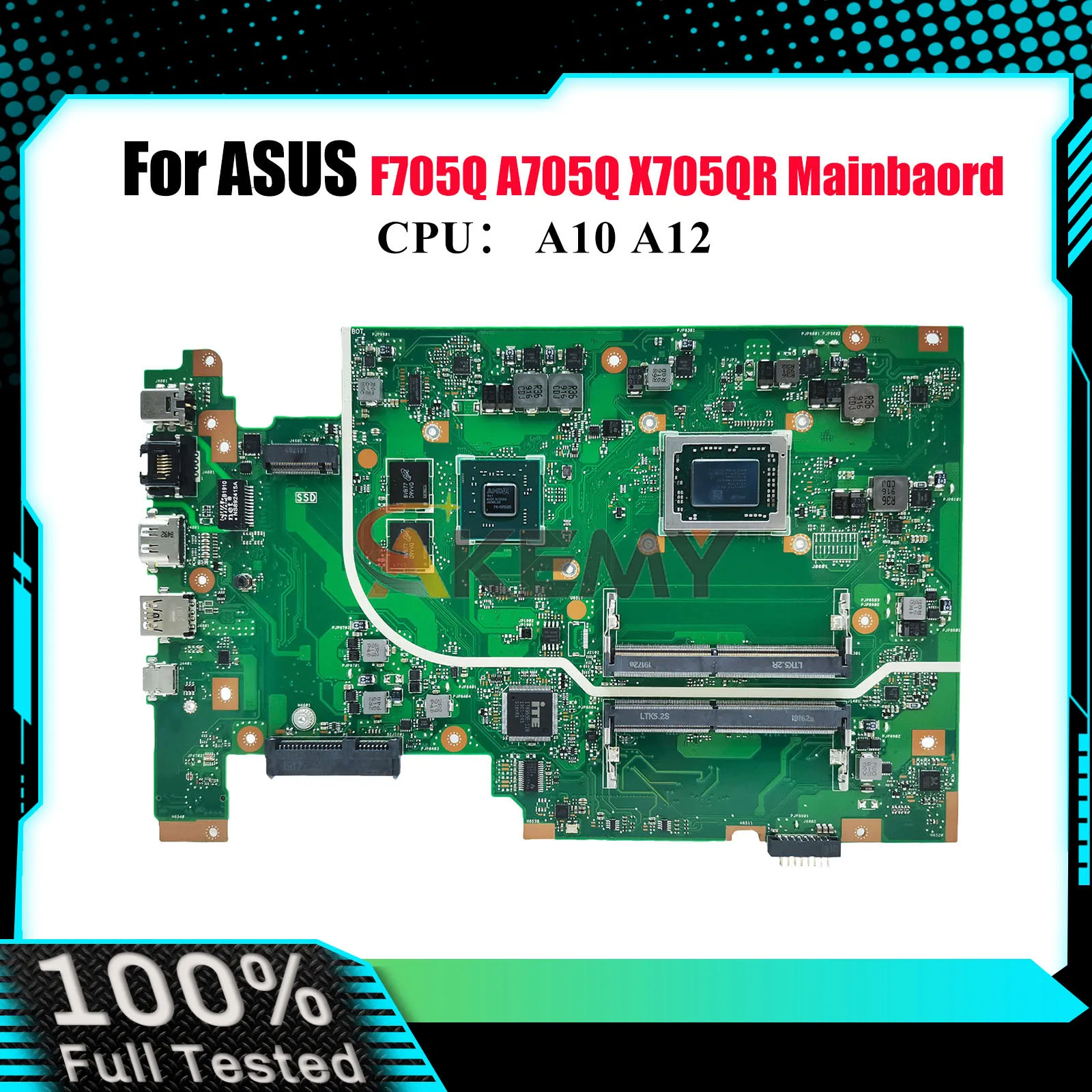 X705QA Материнская плата для ноутбука ASUS VivoBook X705Q A705Q X705QR F705Q Материнская плата для ноутбука с процессором A10 A12 100% тестирование ОК быстрая доставка
X705QA Материнская плата для ноутбука ASUS VivoBook X705Q A705Q X705QR F705Q Материнская плата для ноутбука с процессором A10 A12 100% тестирование ОК быстрая доставка