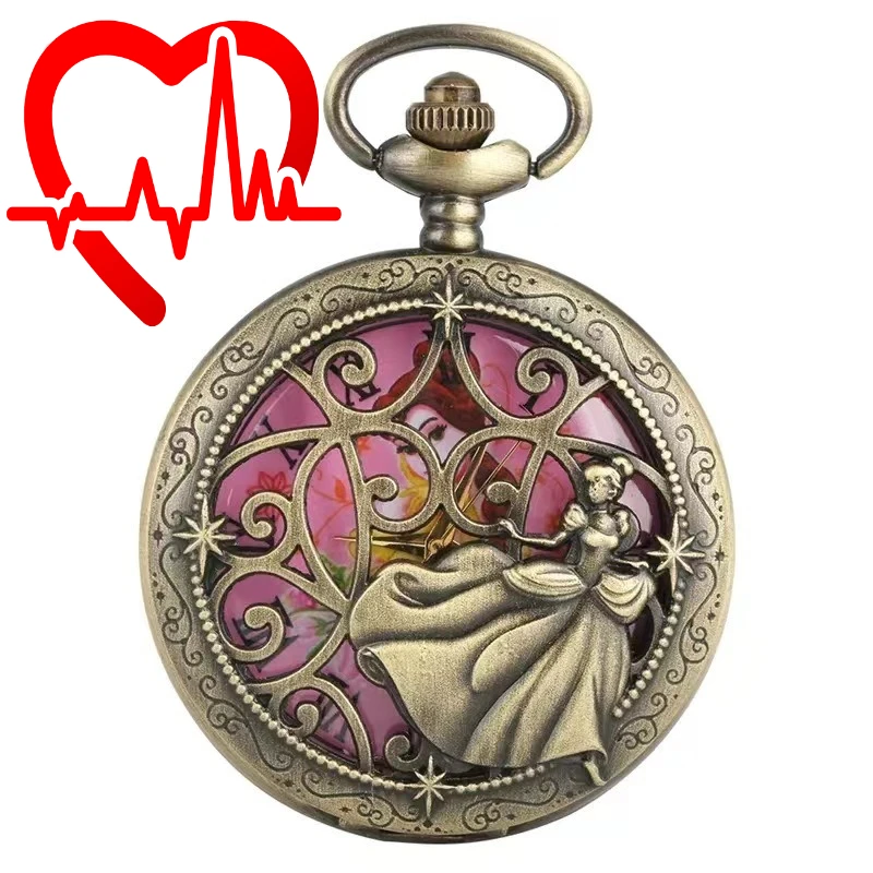 Fashion Vintage Quartz Pocket Watch Princess Pendant Necklace Watch Kids Holiday Gifts
Fashion Vintage Quartz Pocket Watch Princess Pendant Necklace Watch Kids Holiday Gifts