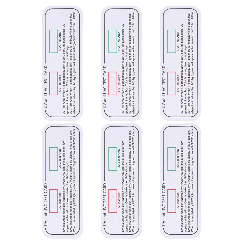 6 Pcs UV Card Cards Light Meters Accessories Test Tester Ultraviolet Testing Identifying Accessory Paper Papers for
6 Pcs UV Card Cards Light Meters Accessories Test Tester Ultraviolet Testing Identifying Accessory Paper Papers for