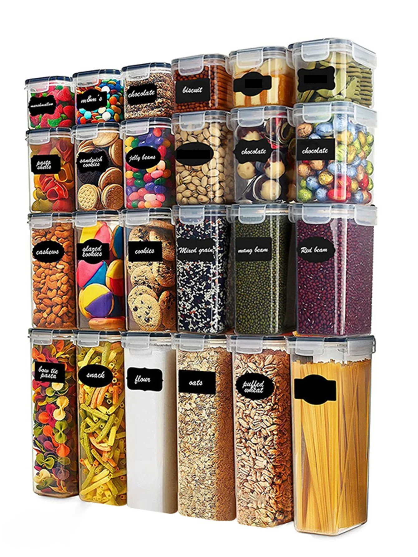 6pcskitchen gadgets, sealed pasta boxes with LIDS, labels and markings - versatile containers for pasta, dry food,
6pcskitchen gadgets, sealed pasta boxes with LIDS, labels and markings - versatile containers for pasta, dry food,