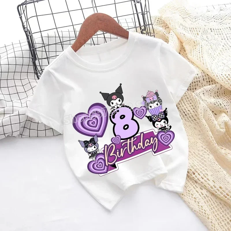 Summer New Pure Cotton Children's T-shirt Sanrio Kuromi Digital 1-9 Printed Men's and Women's Stylish Parent-child T-shirt
Summer New Pure Cotton Children's T-shirt Sanrio Kuromi Digital 1-9 Printed Men's and Women's Stylish Parent-child T-shirt