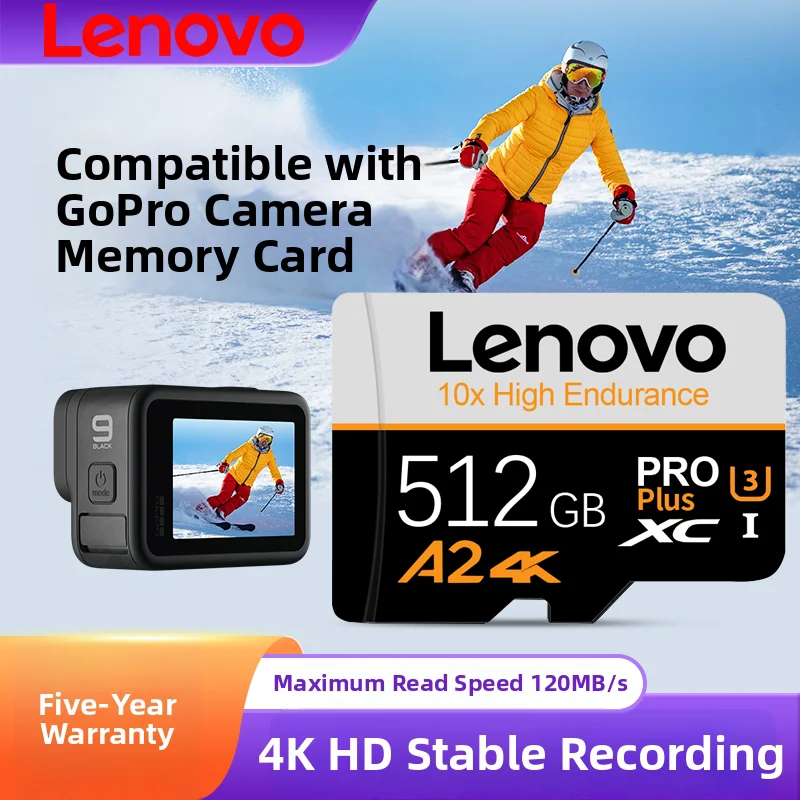 Lenovo Memory Card V30 High-Speed Micro TF SD Card 128GB 256GB 512GB Bundle For Tablet PC Cross-Device Use Camera Accessories
Lenovo Memory Card V30 High-Speed Micro TF SD Card 128GB 256GB 512GB Bundle For Tablet PC Cross-Device Use Camera Accessories