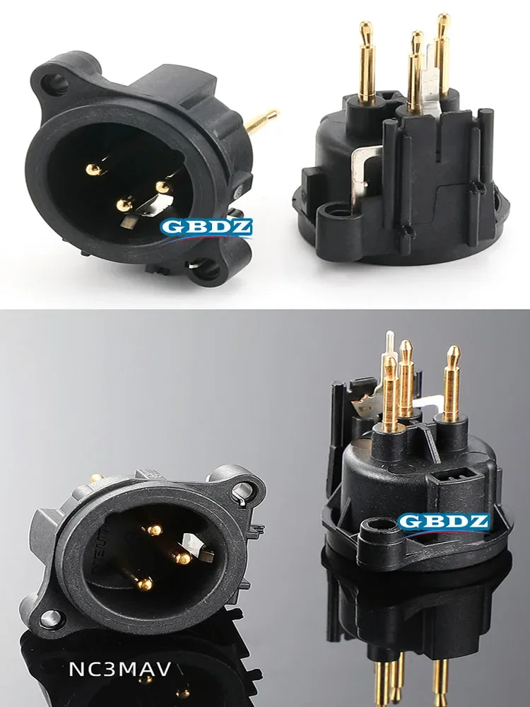  3 Pin XLR Plug Socket 3-Pin XLR Male Plug Socket Panel Mount Chassis Round Shape XLR Connector Adapter B4
3 Pin XLR Plug Socket 3-Pin XLR Male Plug Socket Panel Mount Chassis Round Shape XLR Connector Adapter B4