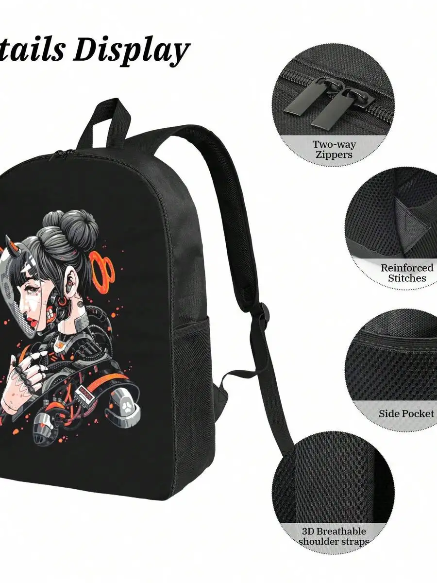 Cyberpunk Cyborg Girl Waterproof Backpack Large Capacity Anti-Theft Laptop Bag Travel School College Work Casual Unisex Daypack
Cyberpunk Cyborg Girl Waterproof Backpack Large Capacity Anti-Theft Laptop Bag Travel School College Work Casual Unisex Daypack