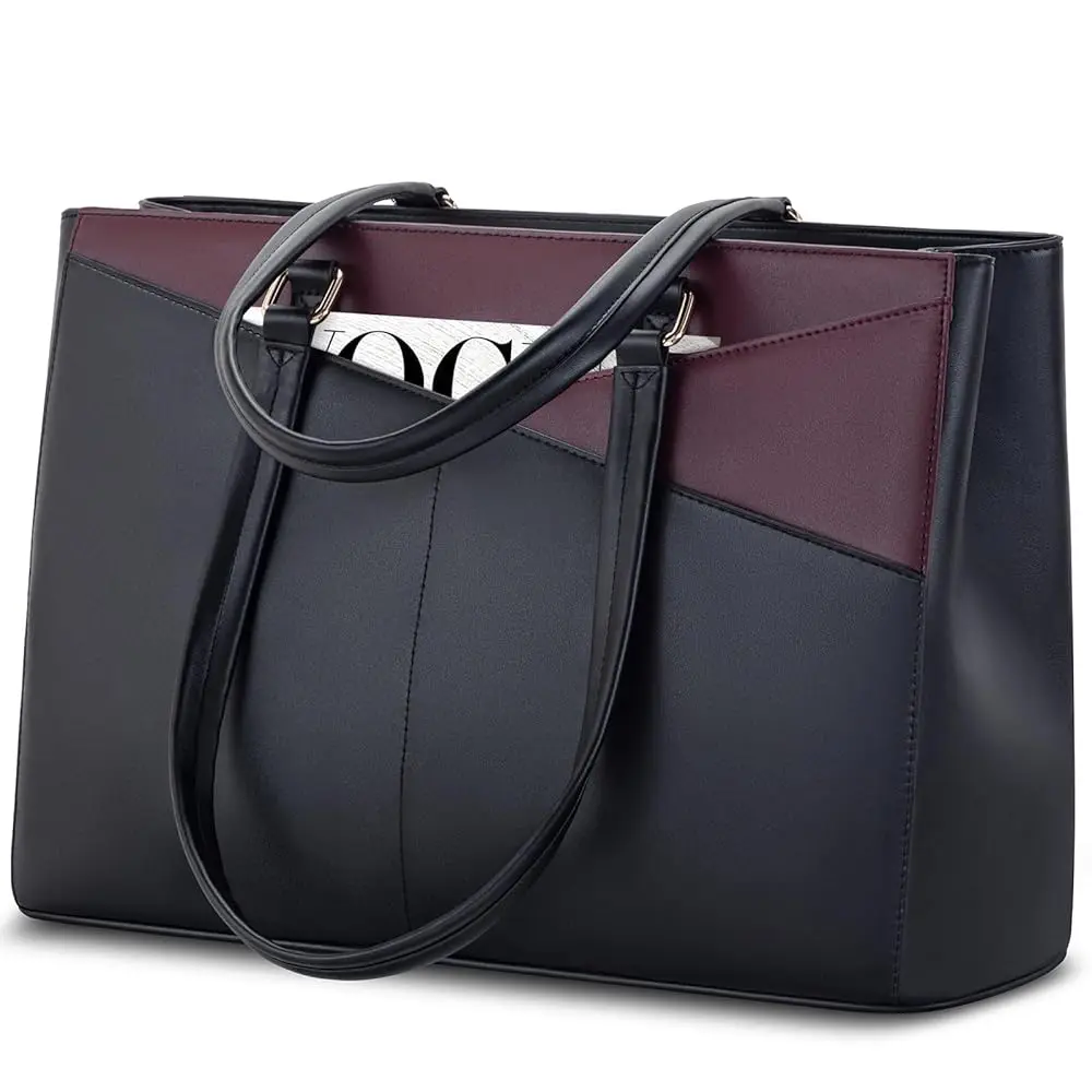 Laptop Bag for Women 17.3 Inch Tote Bags Waterproof Leather Briefcase Computer Women Business Office Work Bag,Black
Laptop Bag for Women 17.3 Inch Tote Bags Waterproof Leather Briefcase Computer Women Business Office Work Bag,Black