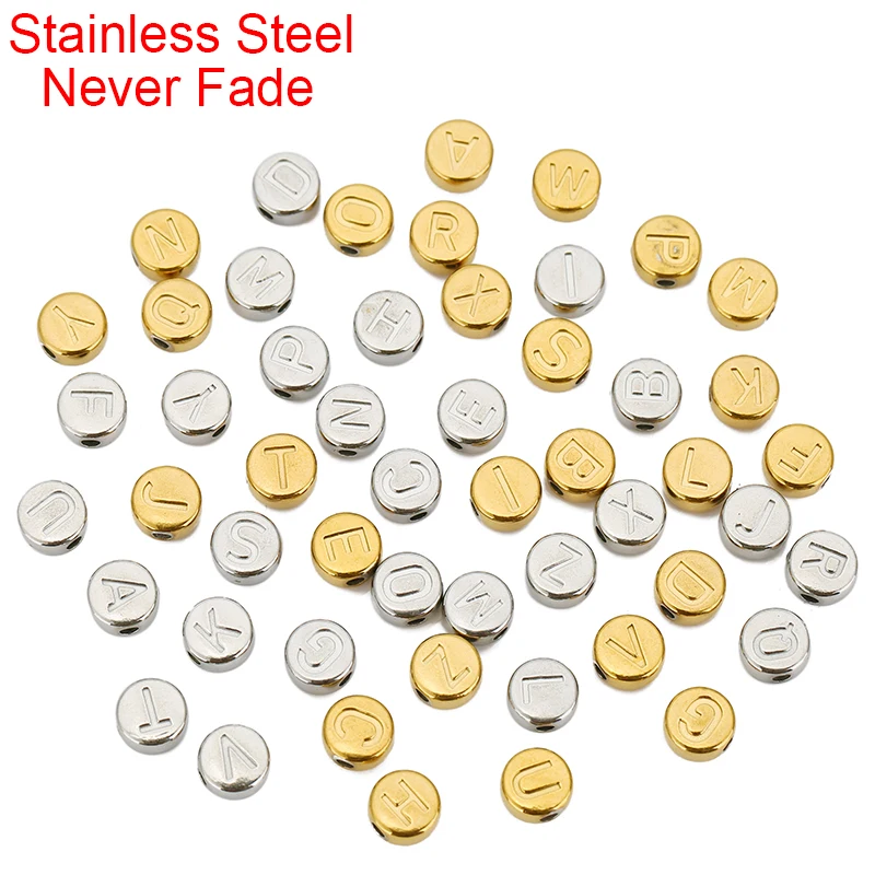 2pcs Vacuum Plating Letter Stainless Steel Beads Never Fade Spacer Beads For Bracelet Necklace Supplies Diy Jewelry Findings
2pcs Vacuum Plating Letter Stainless Steel Beads Never Fade Spacer Beads For Bracelet Necklace Supplies Diy Jewelry Findings