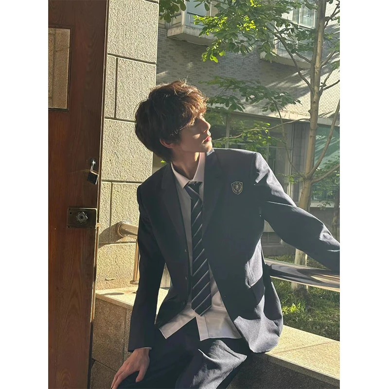 Casual Sle Youthful College Faion Men's Suit Jaet Boys' Trendy Casual Long Sve Button up Outerwear Children's Wear
Casual Sle Youthful College Faion Men's Suit Jaet Boys' Trendy Casual Long Sve Button up Outerwear Children's Wear