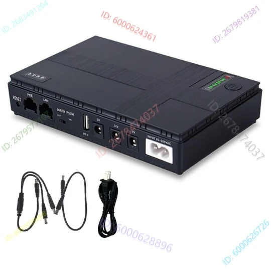 DC DC MiniUPS uninterruptible power supply 18W36W45W60W5V9V12V24v Ukrainian European standard plug
DC DC MiniUPS uninterruptible power supply 18W36W45W60W5V9V12V24v Ukrainian European standard plug