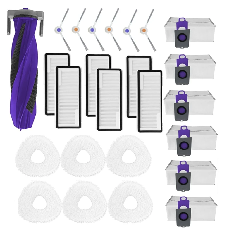 A13R-25Pcs Accessories Kits For Narwal Freo Z Ultra Vacuum Cleaner Replacement Roller Side Brush HEPA Filter Mop Pad Dust Bag
A13R-25Pcs Accessories Kits For Narwal Freo Z Ultra Vacuum Cleaner Replacement Roller Side Brush HEPA Filter Mop Pad Dust Bag