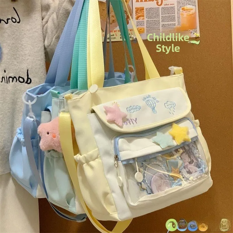 Canvas Shoulder Bag Large Capacity Handbag Student Tutorial Bag Style Single Shoulder Bag Book Bag Crossbody Bag
Canvas Shoulder Bag Large Capacity Handbag Student Tutorial Bag Style Single Shoulder Bag Book Bag Crossbody Bag
