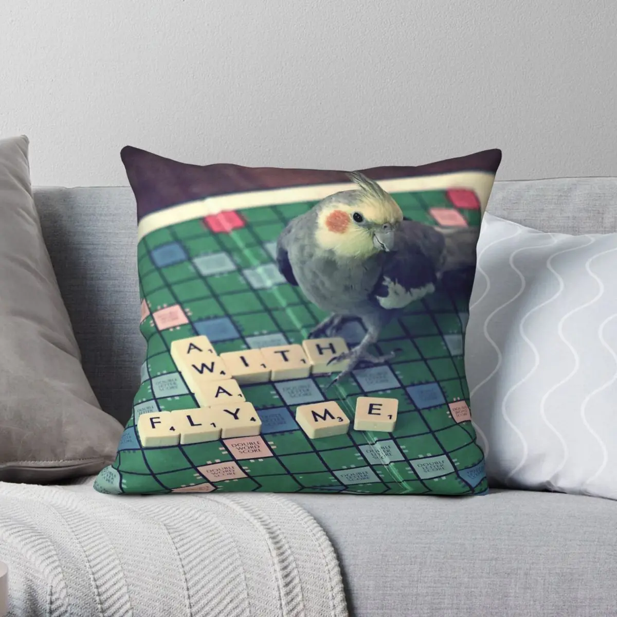 Cockatiel Fly Away With Me Scrabble Square Pillowcase Polyester Linen Velvet Pattern Zip Decorative Home Cushion Cover 18"
Cockatiel Fly Away With Me Scrabble Square Pillowcase Polyester Linen Velvet Pattern Zip Decorative Home Cushion Cover 18"
