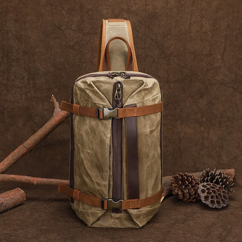 Men's Casual Retro Shoulder Canvas Bag Large Capacity Crazy Horse Leather Crossbody Bags for Men Fashion Small Chest Bag
Men's Casual Retro Shoulder Canvas Bag Large Capacity Crazy Horse Leather Crossbody Bags for Men Fashion Small Chest Bag