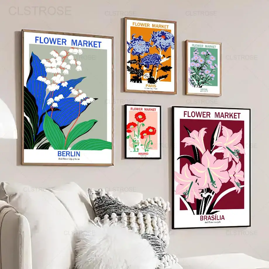 Colorful Flower Market Paris London City Wall Art Poster Nordic Lily Daisy Sunflower Canvas Painting Home Decor Living Room
Colorful Flower Market Paris London City Wall Art Poster Nordic Lily Daisy Sunflower Canvas Painting Home Decor Living Room