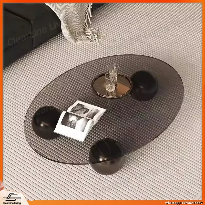 Italian Style Coffee Table Light Luxury Round Tempered Glass Living Room Sofa Side Table Bedroom Study Corner Table Modern
Italian Style Coffee Table Light Luxury Round Tempered Glass Living Room Sofa Side Table Bedroom Study Corner Table Modern