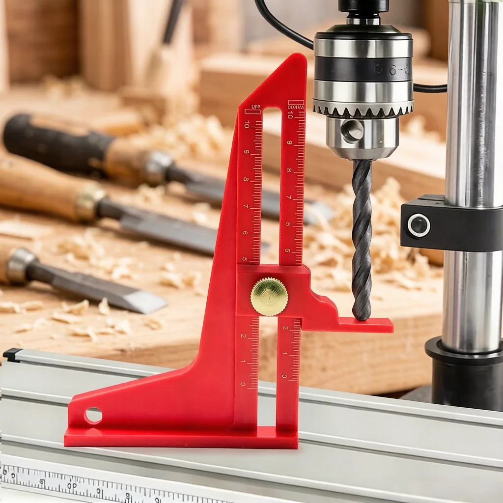Depth Gauge Woodworking, Lightweight Plastic Height Gauge with Wide Base, Rustproof Table Saw Measuring Ruler for Drill Depths
Depth Gauge Woodworking, Lightweight Plastic Height Gauge with Wide Base, Rustproof Table Saw Measuring Ruler for Drill Depths