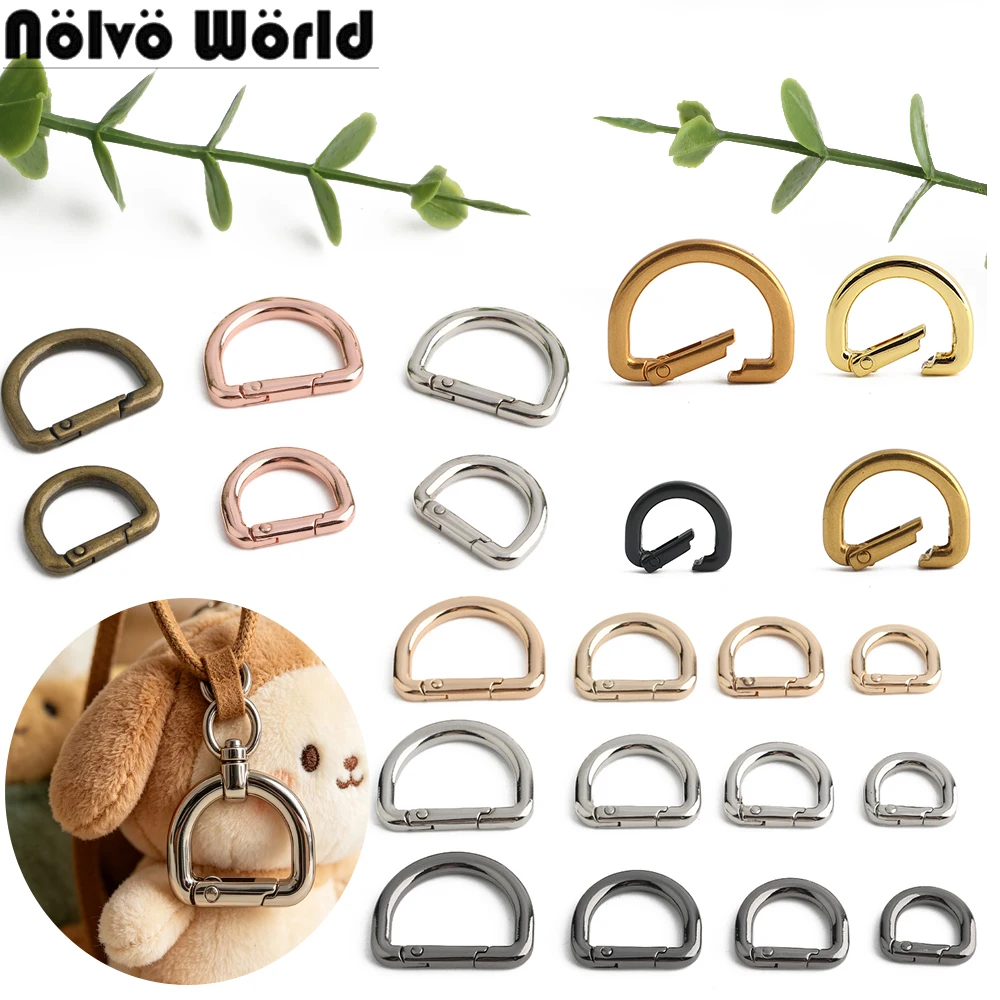 10/50/150PCS 13-16-19-25mm Metal D Spring Clasp Snap Hook Buckle For Bag Strap Handbag Dog Chain DIY Making Belt Accessories
10/50/150PCS 13-16-19-25mm Metal D Spring Clasp Snap Hook Buckle For Bag Strap Handbag Dog Chain DIY Making Belt Accessories