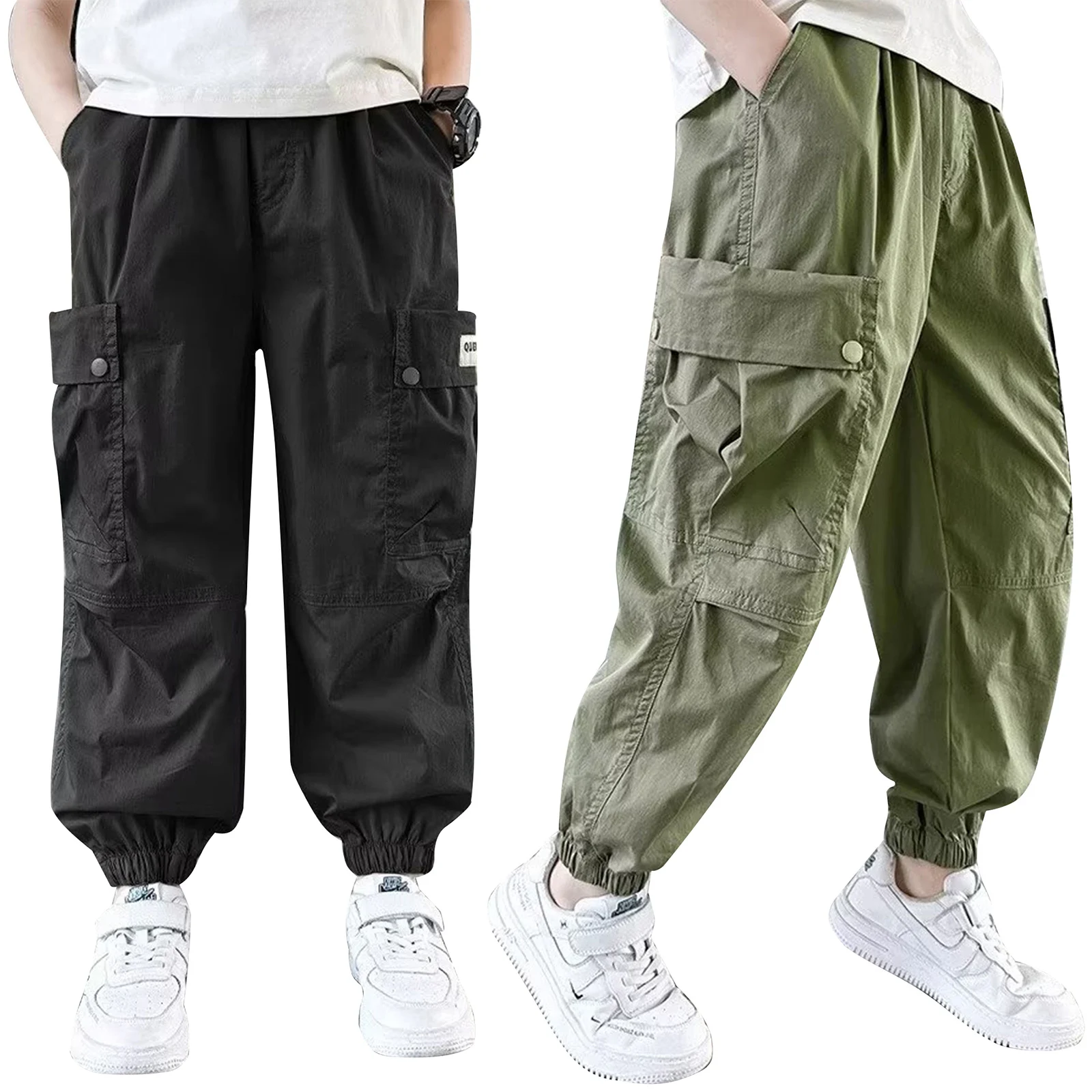 Kids Boys Girls Cargo Pants Spring Autumn Casual Fashion Pockets Elastic Waist Trousers Sweatpants Hip-Hop Street Dancewear
Kids Boys Girls Cargo Pants Spring Autumn Casual Fashion Pockets Elastic Waist Trousers Sweatpants Hip-Hop Street Dancewear