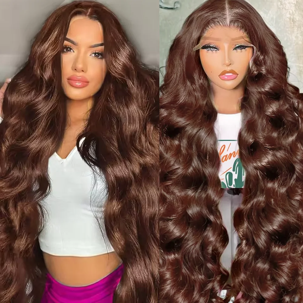 13x6 Chocolate Brown Body Wave Lace Front Wig 48-52 Inches Lace Frontal Wig 100% Human Hair Pre Plucked Colored Human Hair Wigs
13x6 Chocolate Brown Body Wave Lace Front Wig 48-52 Inches Lace Frontal Wig 100% Human Hair Pre Plucked Colored Human Hair Wigs
