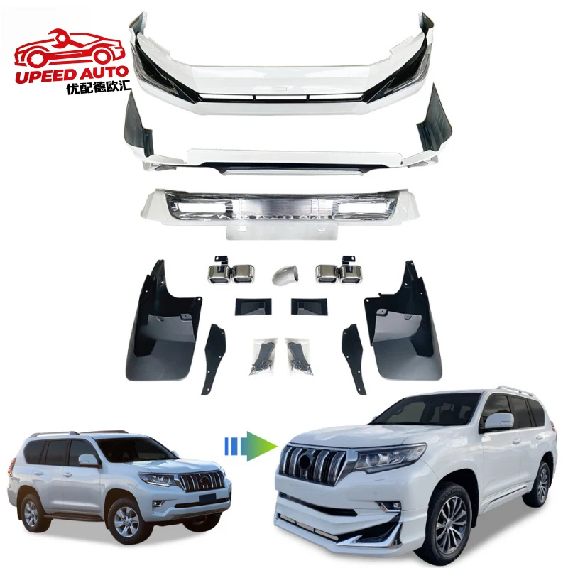 Suitable for Prado 2018 TRD model front and rear bumpers with guardrails
Suitable for Prado 2018 TRD model front and rear bumpers with guardrails