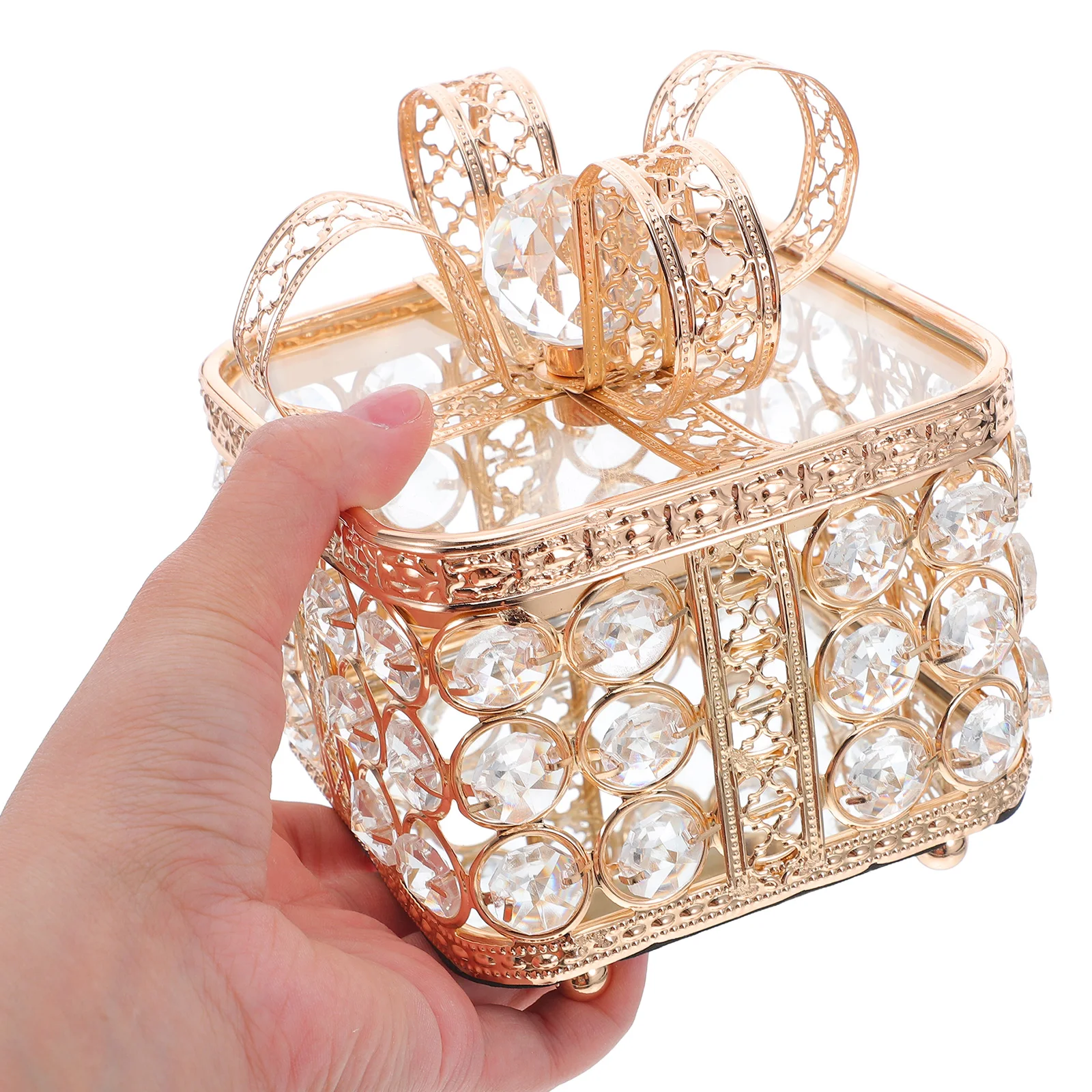 Retro Jewelry Storage Box Sparkly Trinket Organizer Candy Container Decorative Jar with Lid Earrings Cover 
Retro Jewelry Storage Box Sparkly Trinket Organizer Candy Container Decorative Jar with Lid Earrings Cover