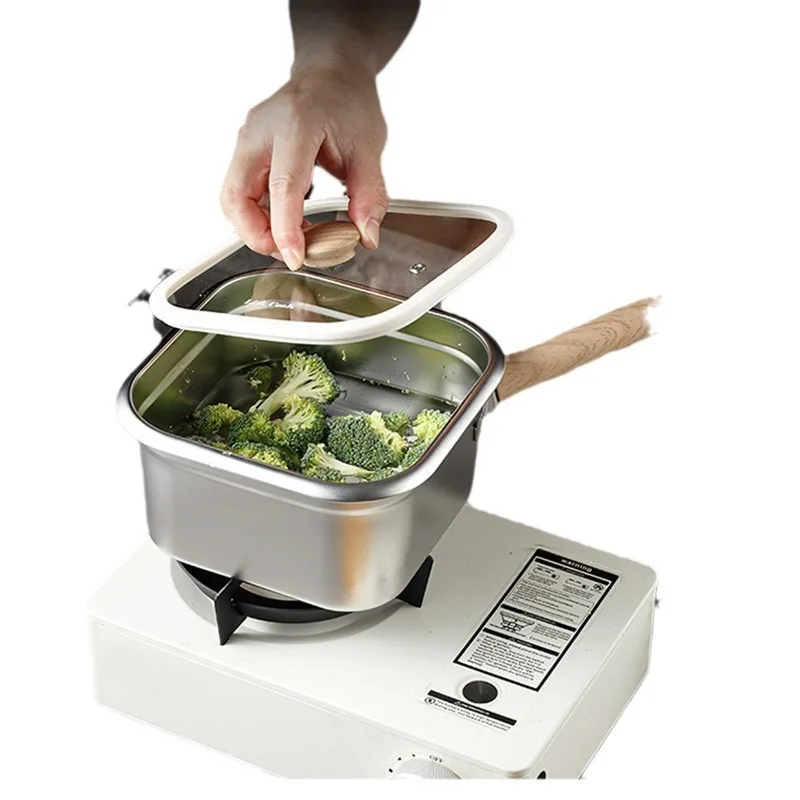 DSA Home and Household Multipurpose Fryer Household Small Stainless Steel with Filter Drainage Basket with Lid Square Pot
DSA Home and Household Multipurpose Fryer Household Small Stainless Steel with Filter Drainage Basket with Lid Square Pot