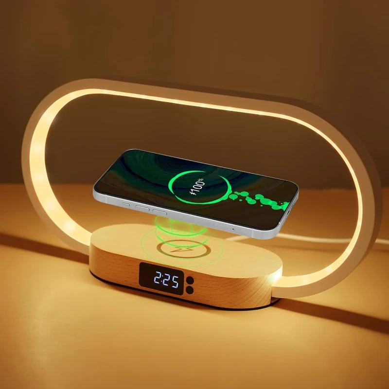 Bedside Lamp with Wireless Charger LED Table Lamp with Touch Control USB Port 3 Color Modes Wooden Lamp Eye-Caring Night Light
Bedside Lamp with Wireless Charger LED Table Lamp with Touch Control USB Port 3 Color Modes Wooden Lamp Eye-Caring Night Light
