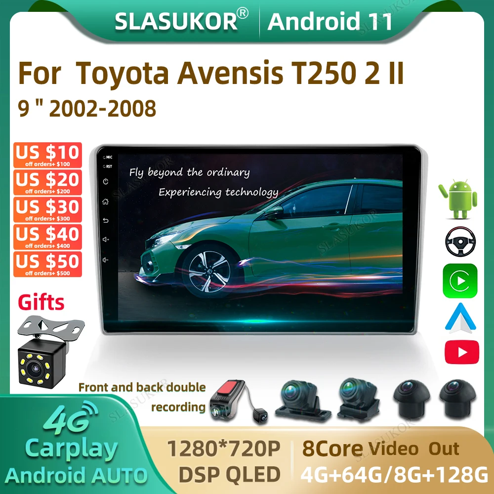 9 дюймов для Toyota Avensis T250 2 II 2003 - 2009 Android автомобильный радиоприемник мультимедийный видео автомобильный аудио стерео плеер
9 дюймов для Toyota Avensis T250 2 II 2003 - 2009 Android автомобильный радиоприемник мультимедийный видео автомобильный аудио стерео плеер