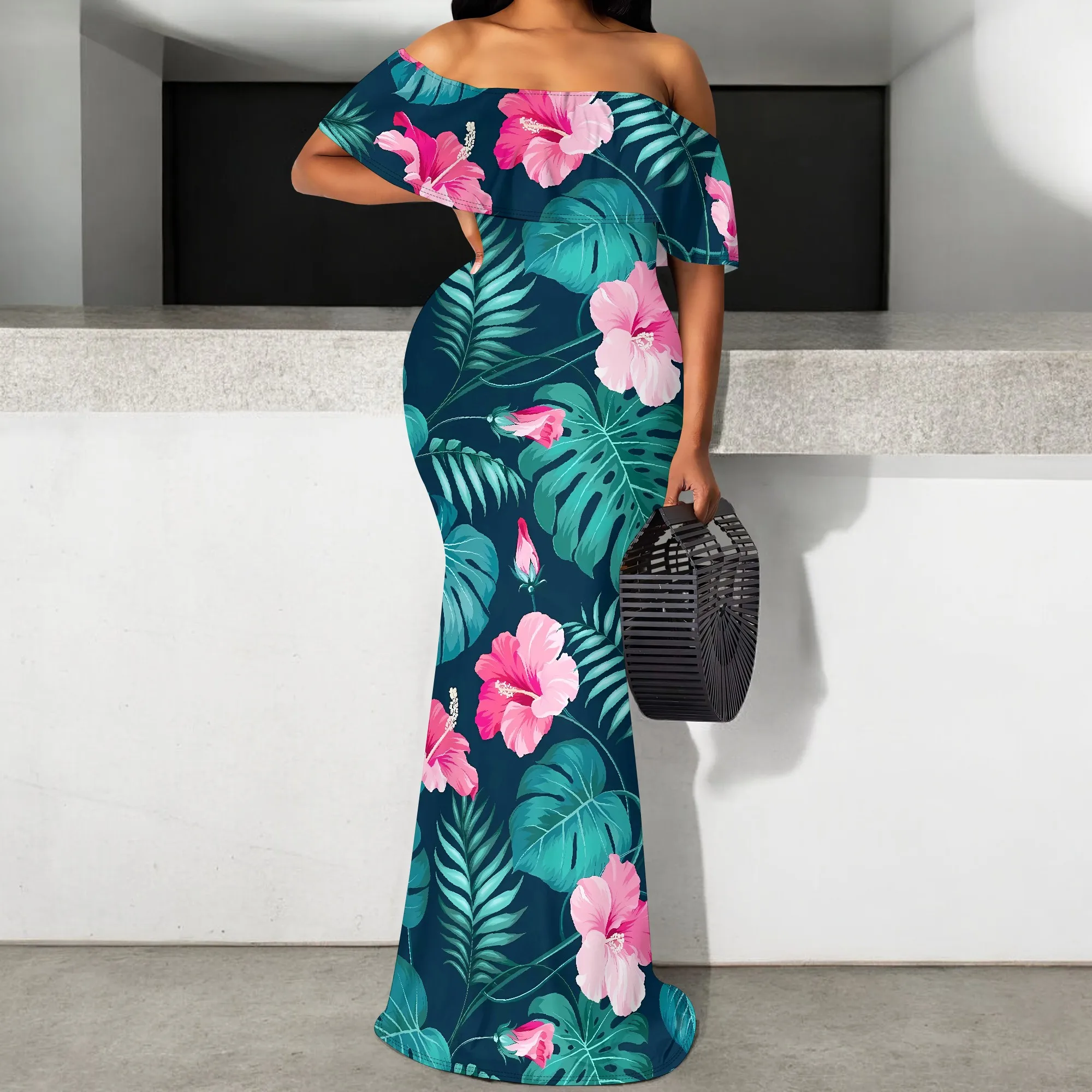 Nupusa Tropical Floral Print Dress for Women Regular Size Summer Casual Off - Shoulder Maxi Dress
Nupusa Tropical Floral Print Dress for Women Regular Size Summer Casual Off - Shoulder Maxi Dress