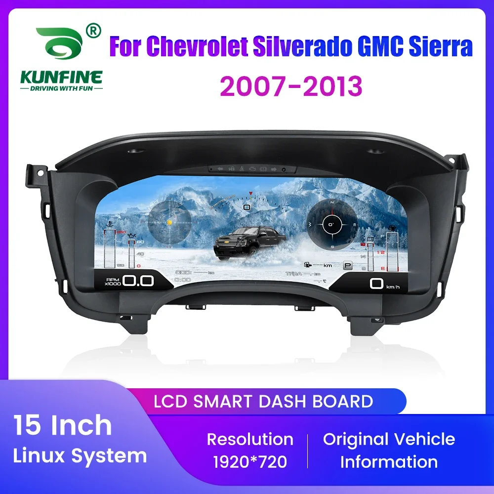 15" LCD Car Digital Dashboard Cluster For Chevrolet Silverado GMC Sierra 2007-2013 Virtual Instrument Panel Speedometer Upgrade
15" LCD Car Digital Dashboard Cluster For Chevrolet Silverado GMC Sierra 2007-2013 Virtual Instrument Panel Speedometer Upgrade