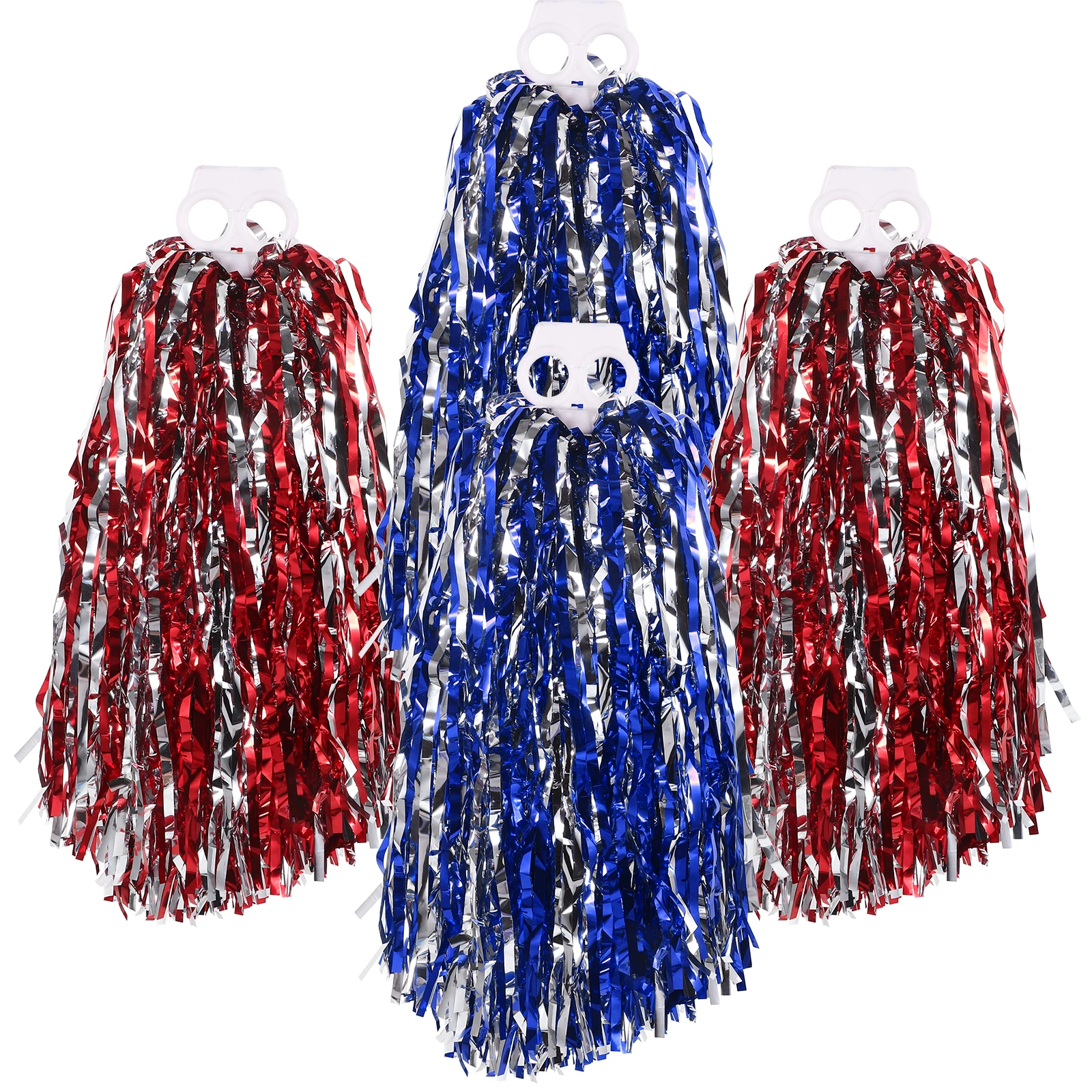 4pcs Cheerleader Hand Flowers Bright Metallic Pom Poms Reusable Cheerleading Props For Sports Dance Performance Outdoor 
4pcs Cheerleader Hand Flowers Bright Metallic Pom Poms Reusable Cheerleading Props For Sports Dance Performance Outdoor