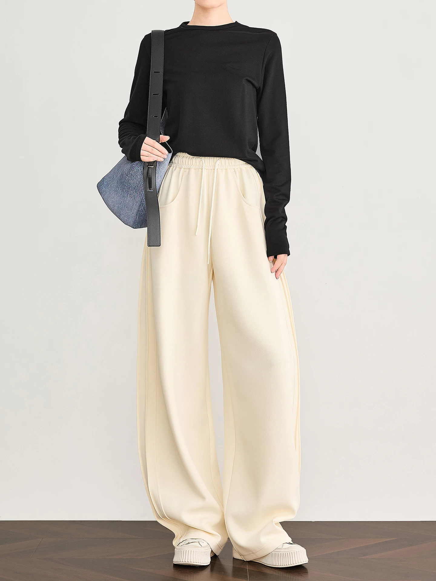 TUMPUS Women's High Waist Wide Leg Pants Casual Spor Loose Fit Long Banana aped Sweatpants Autumn Season Polyester Blend
TUMPUS Women's High Waist Wide Leg Pants Casual Spor Loose Fit Long Banana aped Sweatpants Autumn Season Polyester Blend