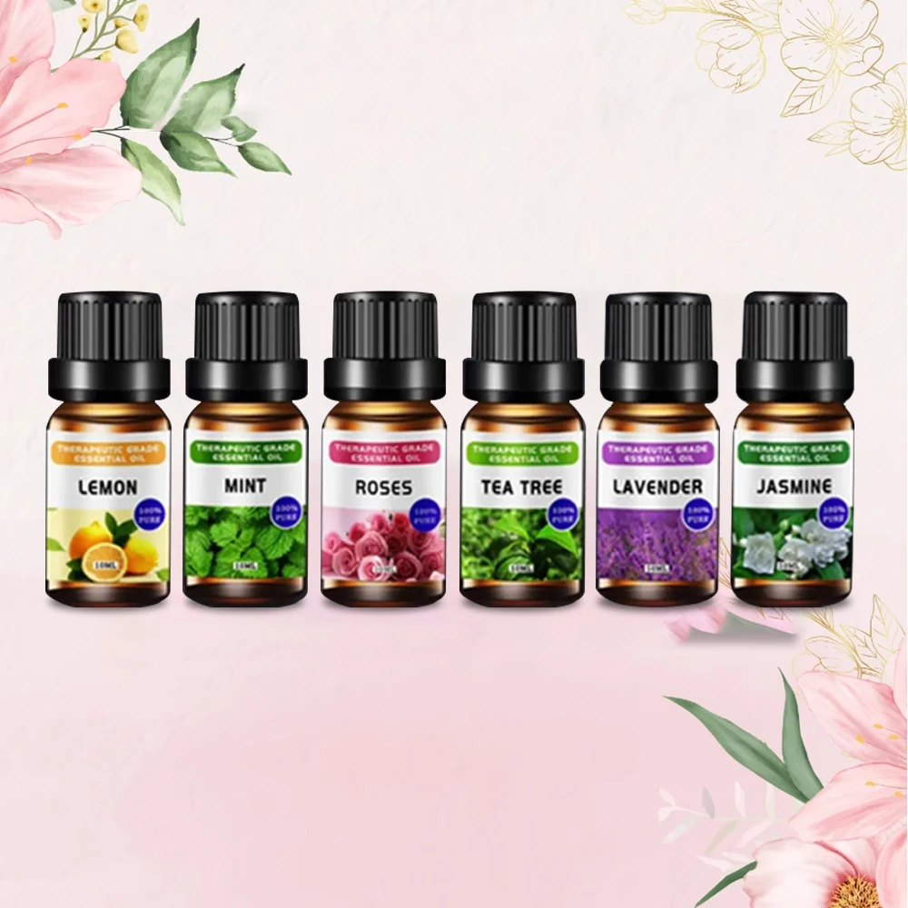 Essential Oil Set 60ml Natural Oils Blend for Humidifiers Lavender Lemon Peppermint Rose Jasmine - Enhance Your Space
Essential Oil Set 60ml Natural Oils Blend for Humidifiers Lavender Lemon Peppermint Rose Jasmine - Enhance Your Space