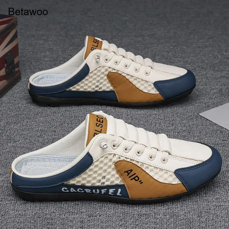 Backless Slip On Half Slide Sneakers for Men Breathable Mesh Casual Shoes
Backless Slip On Half Slide Sneakers for Men Breathable Mesh Casual Shoes